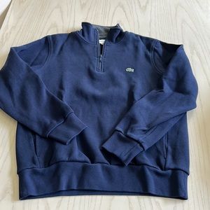 Lacoste Navy blue 3/4 zip up